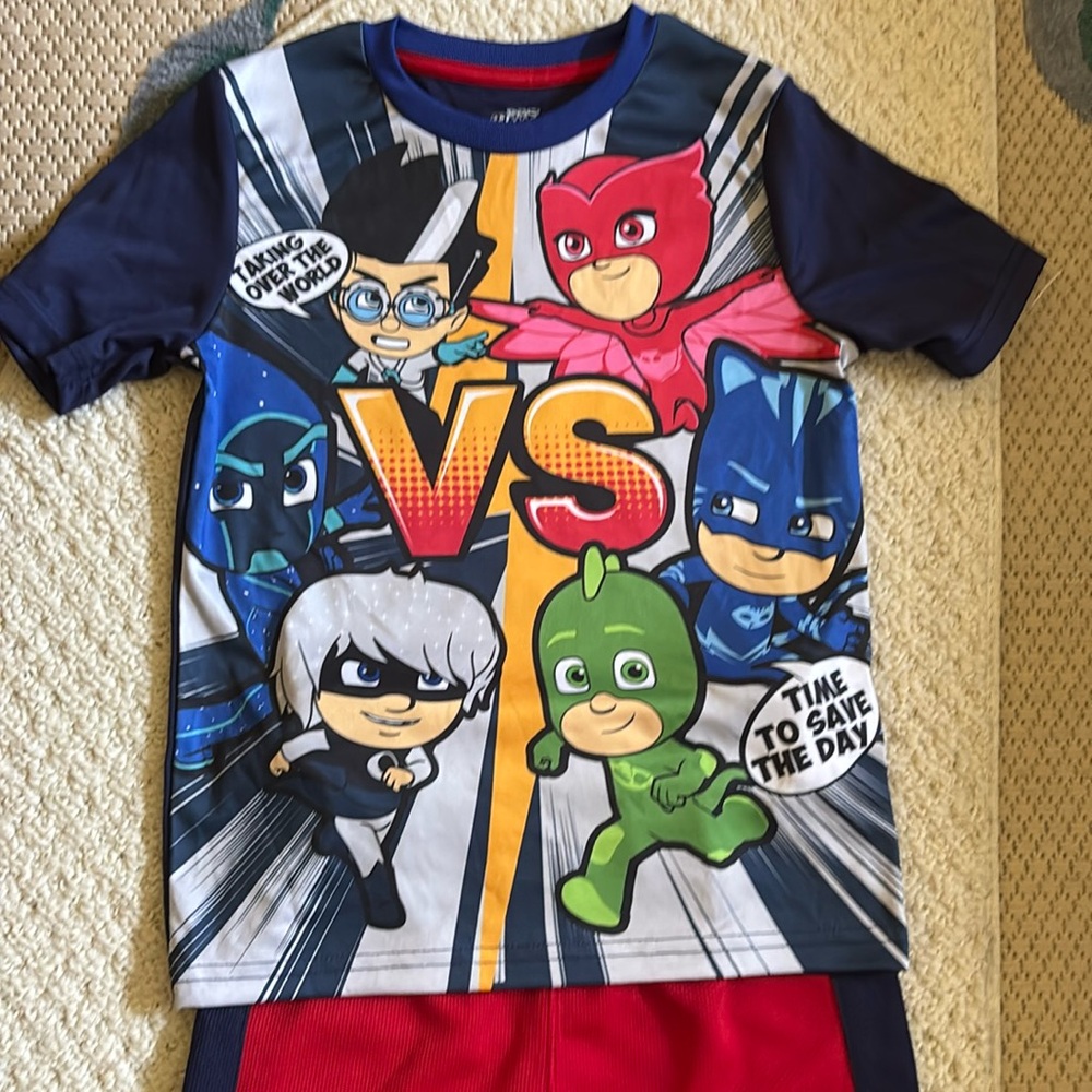 Outfit PJ Masks boys new sizes 5/6 polyester shorts
